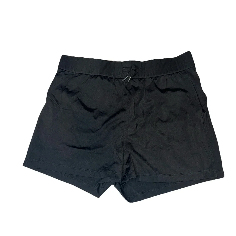 Willit Women's Size Medium Drawstring Shorts Black With Pockets - Picture 1 of 7